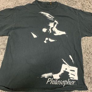 Black “philosopher” tee shirt